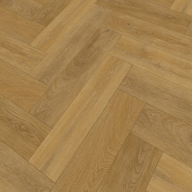 Natural Oak Herringbone Vinyl Flooring